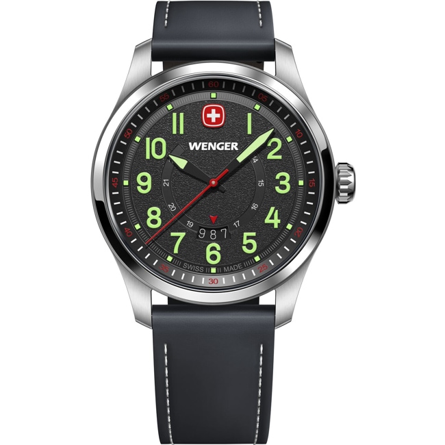 Wenger Terragraph Schwarz Ø 43mm - 01.0541.121