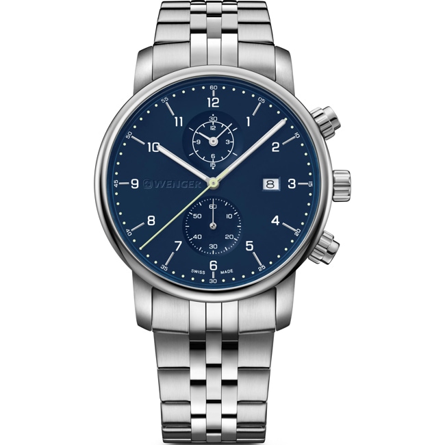 Wenger Urban Classic Chrono Blau Ø 42mm - 01.1743.124