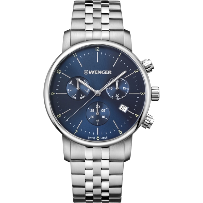 Wenger Urban Classic Chrono Blue Ø 44mm Wenger Urban Classic Chrono Blue Ø 44mm - 01.1743.105