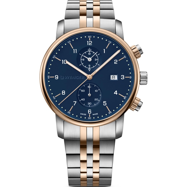 Wenger Urban Classic Chrono Blau / Bicolor Ø 42mm - 01.1743.126
