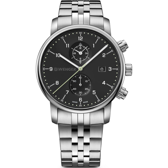 Wenger Urban Classic Chrono Schwarz Ø 42mm - 01.1743.122