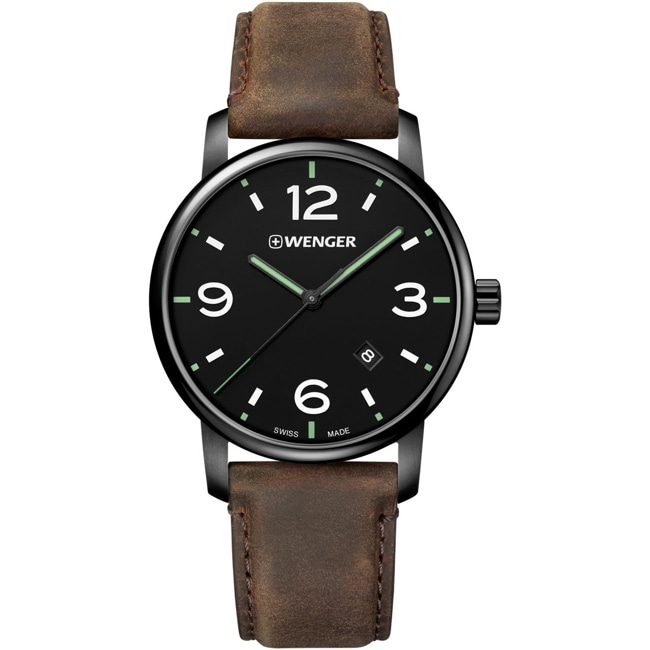 Wenger Urban Metropolitan Brown / Black Ø 42mm Wenger Urban Metropolitan Brown / Black Ø 42mm - 01.1741.121