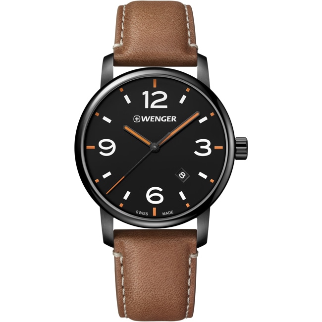 Wenger Urban Metropolitan Black / Brown Ø 42mm - 01.1741.134