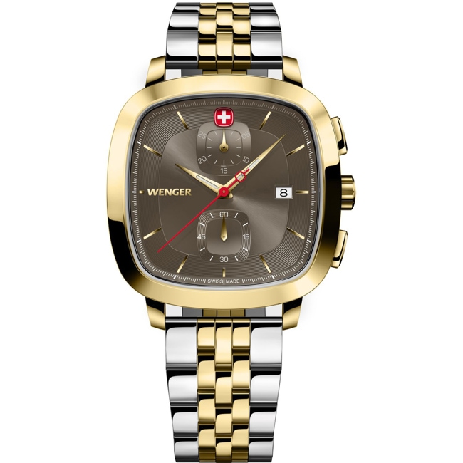 Wenger Vintage Classic Chrono Ø 39.5mm Two-tone / Brown - 01.1933.106