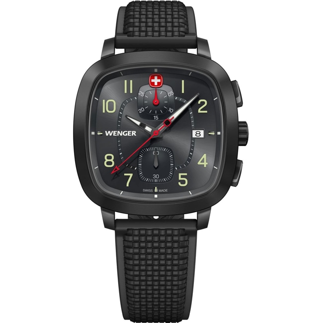Wenger Vintage Sport Chrono Ø 39.5mm Schwarz  - 01.1933.114