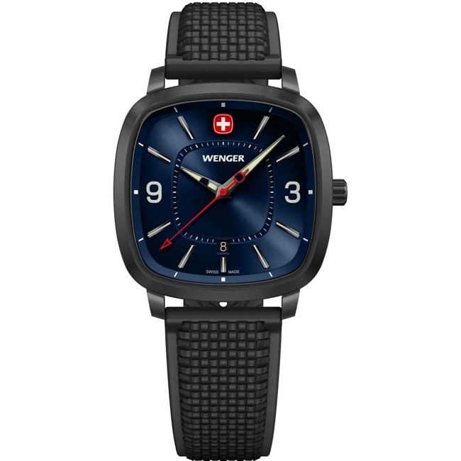 Wenger Vintage Sport Ø 37mm Schwarz / Blau - 01.1921.112