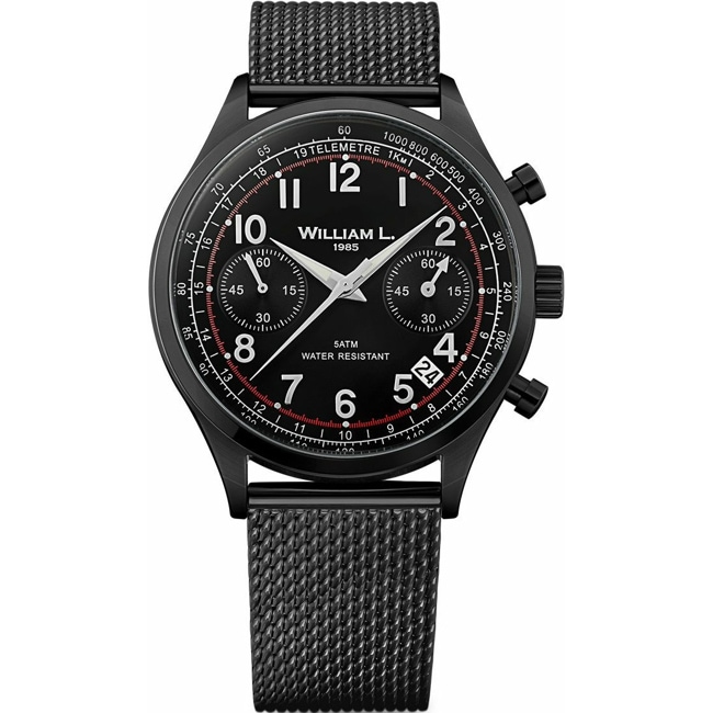William L. 1985 Vintage Style Chronograph - WLIB01NRMMN
