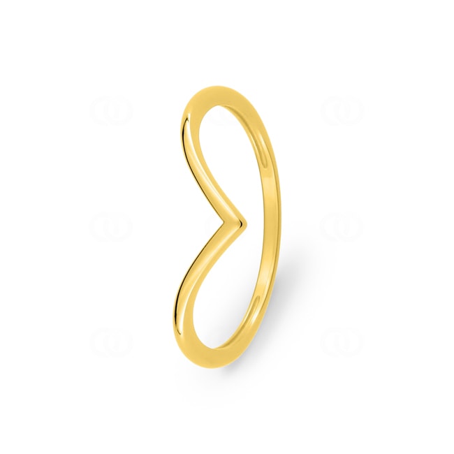 Wishbone Ring 375/9 K Gelbgold - 197119.00