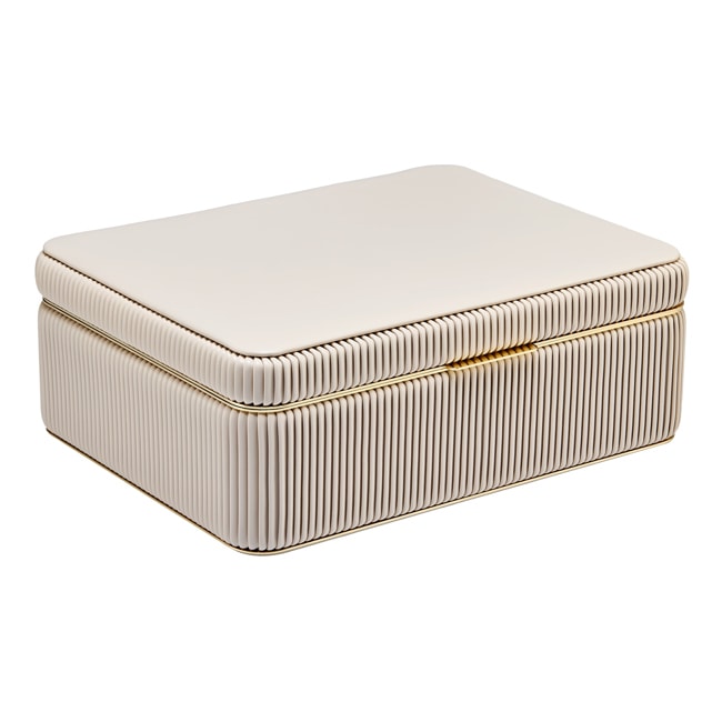Wolf 1834 Bella Large Jewellery Box Beige - 781253