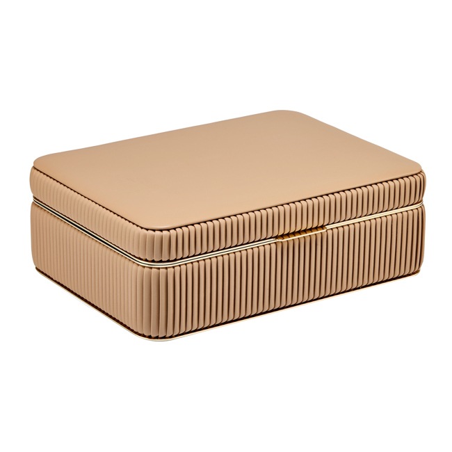 Wolf 1834 Bella Medium Jewellery Box Beige - 781029