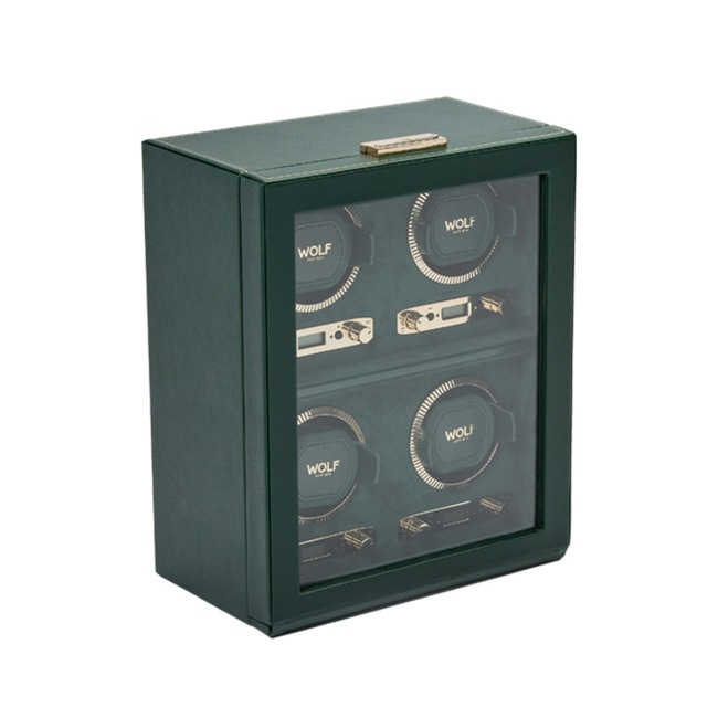 Wolf 1834 British Racing 8 Piece Watch Winder Green - 793041