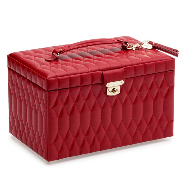 Wolf 1834 Caroline Large Jewellery Case Red - 329672