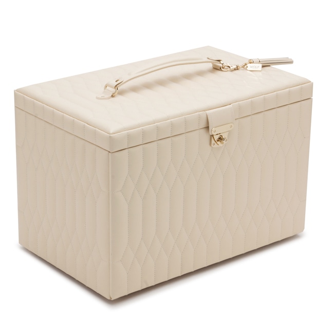 Wolf 1834 Caroline Extra Large Jewellery Case Ivory - 329553