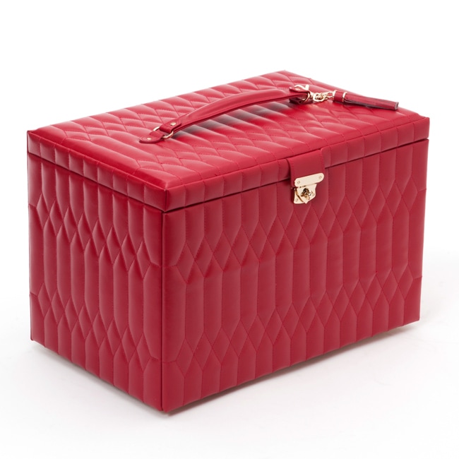Wolf 1834 Caroline Extra Large Jewellery Case Red - 329572