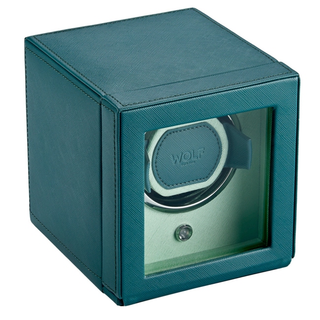 Wolf 1834 Cub Single Watch Winder Seltzer Teal/Mint - 461140