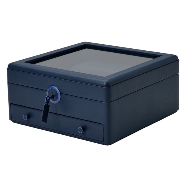 Wolf 1834 Earth Coffret à Montres et Bijoux Bleu - 190717