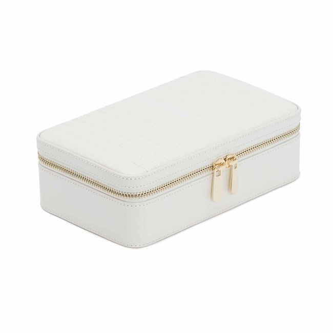 Wolf 1834 Maria Medium Zip Jewellery Case White - 766353