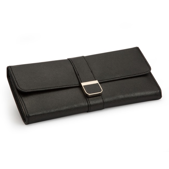 Wolf 1834 Palermo Jewellery Roll Black Anthracite - 213402