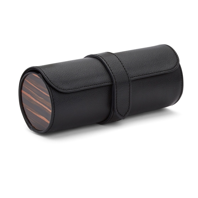 Wolf 1834 Roadster 3er Uhrenrolle Schwarz - 477856