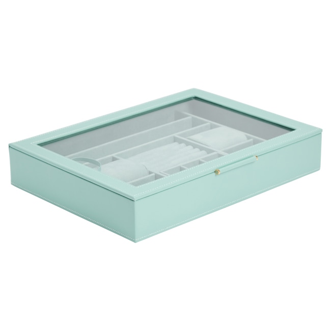 Wolf 1834 Sophia Jewellery Box with Window Jade - 392430