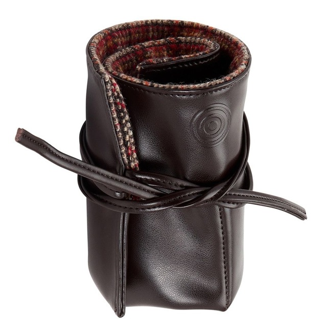 Wolf 1834 WM Brown 6 Piece Watch Roll Out Brown - 800706