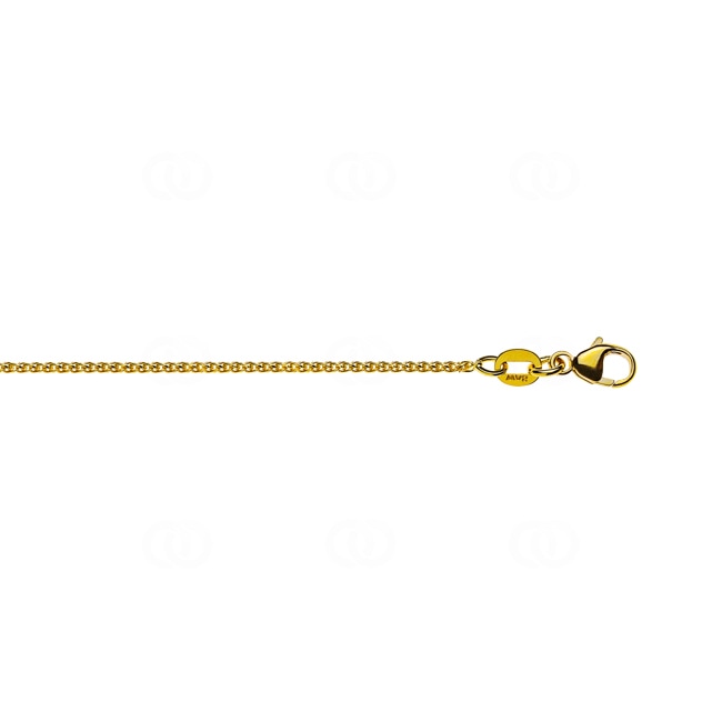 Diamondized Spiga Chain 750/18 K Yellow Gold 1.2mm - CZO1011