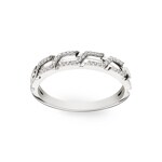 0.08 carats diamants bague or gris 750/18 ct - RI-072308-WG