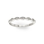 0.08ct Diamond Ring 750/18 K White Gold - RO23WG
