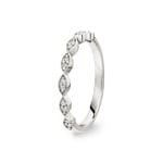 0.08ct Diamond Ring 750/18 K White Gold