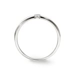 0.10 carats diamants bague tension or gris 750/18 ct - RO16WG