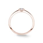0.10 Karat Diamant Verlobungsring 750/18 K Roségold, Zargenfassung - CGSO003-010-RG
