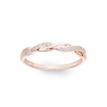 0.10 Karat Diamantring 750/18 K Roségold - RI-51944-RG