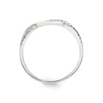 0.10 carats diamants bague or gris 750/18 ct - RO13WG