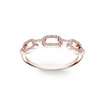 0.13 Karat Diamantring 750/18 K Roségold - RI-101680-RG