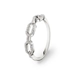 0.13 Karat Diamantring 750/18 K Weissgold