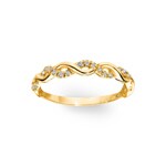 0.14 carats diamants bague or jaune 750/18 ct - RO9GG