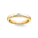 0.15 carats diamants bague tension or jaune 750/18 ct - RO17GG