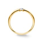 0.15 carats diamants bague tension or jaune 750/18 ct - RO17GG