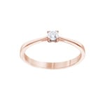 0.15 Karat Diamant Verlobungsring 750/18 K Roségold in 4-Griff - CGSO001-015-RG