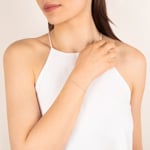 0.16 Karat Diamantarmreif offen 750/18 K Roségold - BO4RG