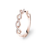0.16 Karat Diamantring 750/18 K Roségold