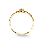 0.16 Karat Verlobungsring 750/18 K Gelbgold - RO4GG