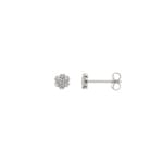 0.18ct Diamond Stud Earrings 750/18 K White Gold