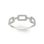 0.18 Karat Diamantring 750/18 K Weissgold - RO45WG