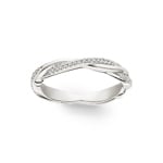 0.19 Karat Diamantring 750/18 K Weissgold - RO11WG