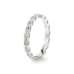 0.19 Karat Mémoire Ring 750/18 K Weissgold