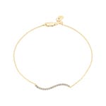 0.20ct Diamond Bracelet 750/18 K Yellow Gold - AR-69507-GG