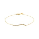 0.20ct Diamond Bracelet 750/18 K Yellow Gold