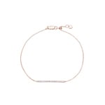 0.20ct Diamond Bracelet 750/18 K Rose Gold