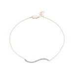 0.20ct Diamond Bracelet 750/18 K Rose Gold - AR-69507-RG